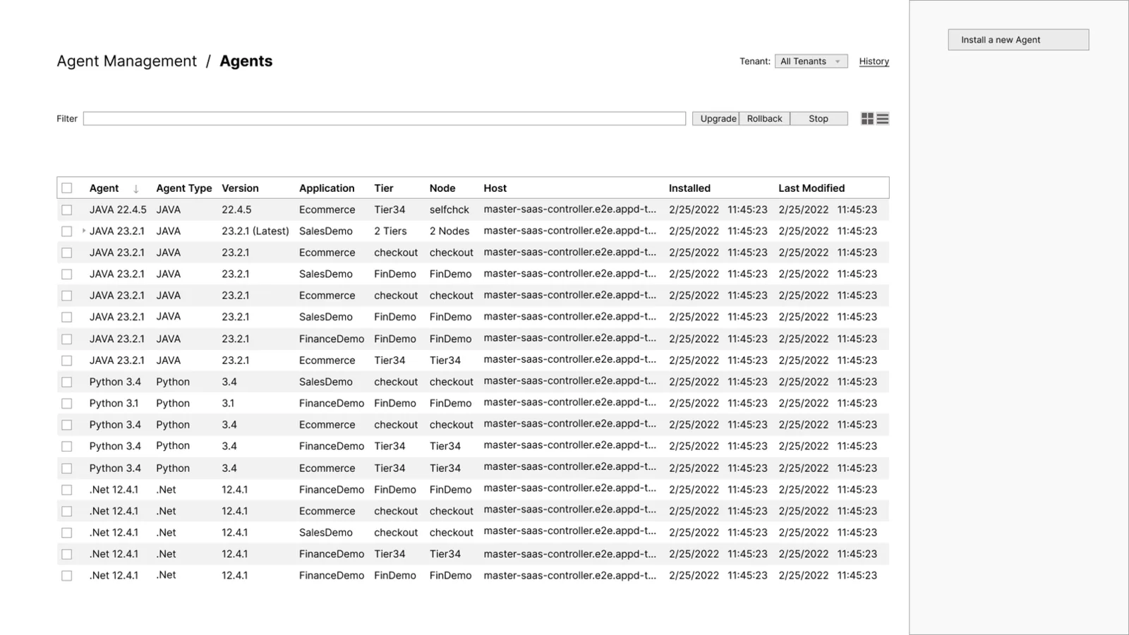 Unified table dashboard iteration