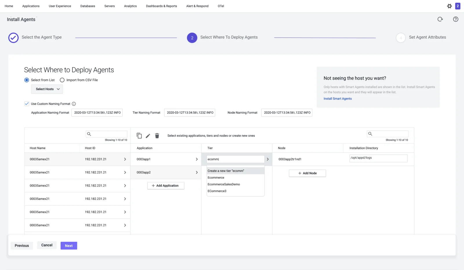 Column-based hierarchy mapping redesign
