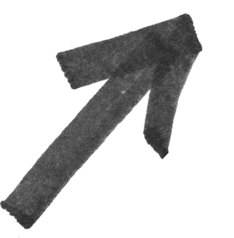 Hand-drawn arrow